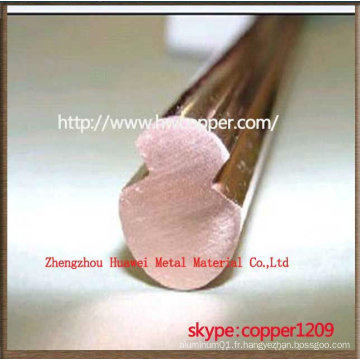 Rainuré Trolley Wire Copper Deep Section